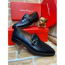  SALVATORE FERRAGOME ITALIA MEN'S LUXURY SHOE|BLACK (AVAILABLE IN ALL SIZES) 264