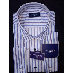 BALENCIAGA  LUXURY VIP STRIPED MEN'S SHIRT|(AVAILABLE IN ALL SIZES) 