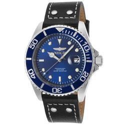 INVICTA 22068 PRO DIVER MEN’S BLACK LEATHER WATCH