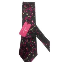 LUXURY MULTI COLOUR FLORAL NECK TIE 