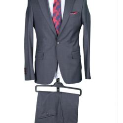 EXECUTIVE LIGHT GREY TURKEY SUIT WITH ONE BUTTON-deluxe.com.ng