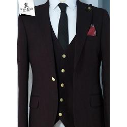 LUXURY DESIGNER PLAIN MEN'S SUIT(AVAILABLE IN ALL SIZES) 040 