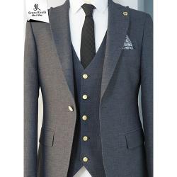 CLASSY 3 PIECE MEN'S SUIT|BROWN (AVAILABLE IN ALL SIZES) 030 