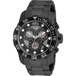 INVICTA 19838 MEN’S PRO DIVER BLACK & SILVER DIAL SCUBA WATCH 