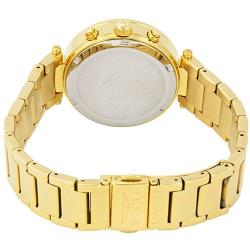 INVICTA 21387 WOMEN’S ANGEL SILVER DIAL YELLOW GOLD CRYSTAL BRACELET WATCH 