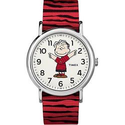 TIMEX T2R412 MEN’S WEEKENDER X PEANUTS RED LINUS SMALL WATCH