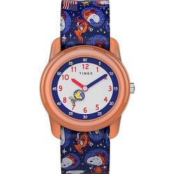 TIMEX TW7C79100 KID’S SPACE SNOOPY ANALOG ELASTIC FABRIC WATCH