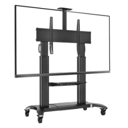 Video Conferencing Equipment Floor Stand for 60″-100″ Screen With Camera Tray and Codec Shelf - deluxe.com.ng