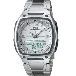 Casio AW81D-7AV Men’s Ana-Digi DataBank White Dial Medium Size Watch 