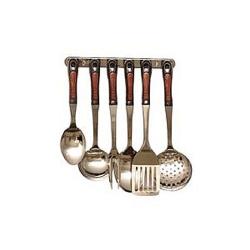 Happy Home 6pcs Cooking Spoon Set With Hanger - deluxe.com.ng
