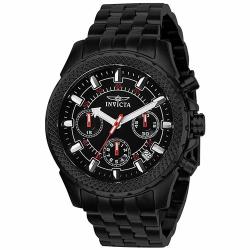 Invicta 7097S Men’s Signature Chronograph Black Dial Quartz Watch 