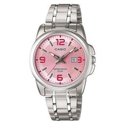 CASIO LTP-1314D-5AVDF WOMEN’S ENTICER PINK DIAL BRACELET WATCH 