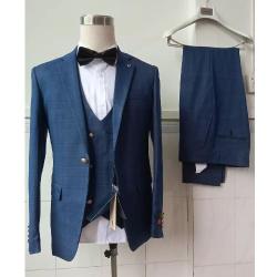 NAVY BLUE SUIT WITH ONE BUTTON SUIT | AVAILABLE IN ALL SIZES (MADU) (N) - deluxe.com.ng