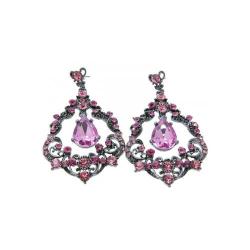 Pink Crystal Earrings