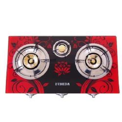 Zubeda (TGH 314) 3 Burner Glass Table Top Cooker  - deluxe.com.ng