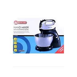 Master Chef Hand Mixer With Rotating Big Bowl 