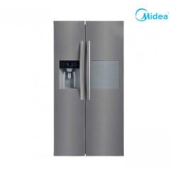 MIDEA 490L SIDE BY SIDE REFRIGERATOR WITH ICE MAKER |  HC 657WEN - deluxe.com.ng