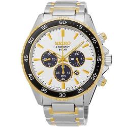 SEIKO SSC446 MEN'S QUARTZ CHRONOGRAPH STAINLESS STEEL DRESS WATCH