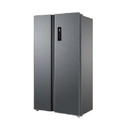 TCL REFRIGERATOR | 529 LITRE, SIDE BY SIDE, INVERTER NO FROST, ELECTRONIC CONTROL, AAT FRESH TECHNOLOGY, HUMIDITY CARE CRISPER, LED LIGHT, GLASS SHELF, BLACK GLASS - P520SBG - deluxe.com.ng