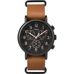 TIMEX TW2P97500 UNISEX WEEKENDER CHRONO OVERSIZE SLIP-THRU STRAP WATCH