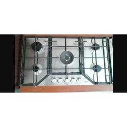 ZITALO HOB |  ZB591S 5 BURNER STAINLESS STEEL GAS HOB - deluxe.com.ng