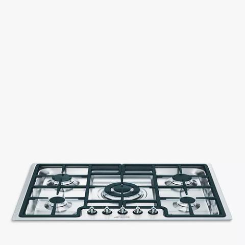 Smeg Gas Hob | 72cm PGF75-4 - 5 Burner Gas Hob - Stainless Steel - deluxe.com.ng