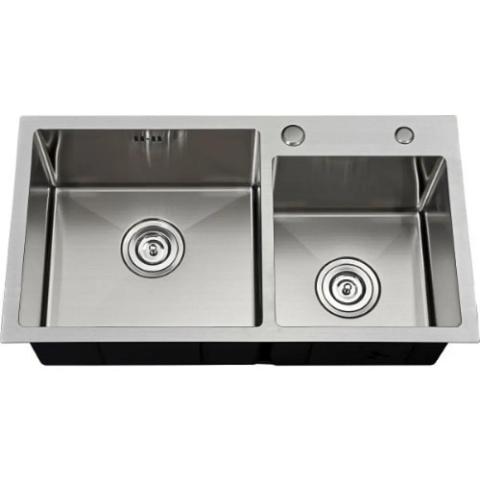 KITCHENCRAFT HANDMADE 2 BOWL SS SINK SH8650A