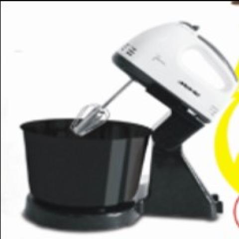 Mewe Hand Blender Double Snap-On Chrome Dough Hooks & 4-Blade Egg Beater - MW-EM01 - deluxe.com.ng