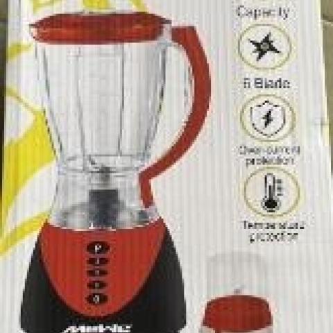 Mewe 1.5L Blender & 300ML Grinder Jar - MWBDR-SSO2R - deluxe.com.ng