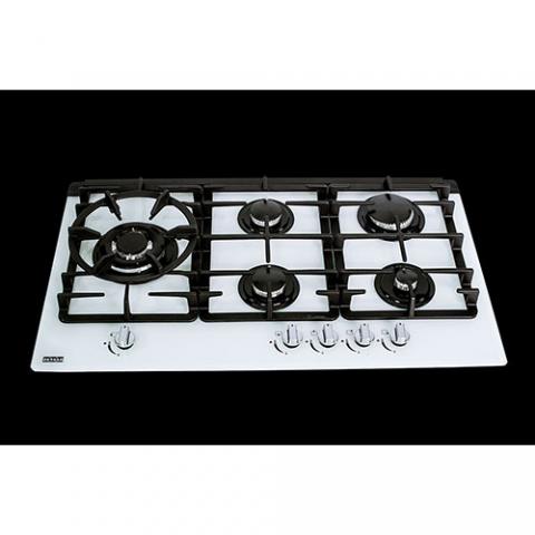 ZITALO ZB581L 90CM 5 BURNER BLACK GLASS COOKTOP- deluxe.com.ng