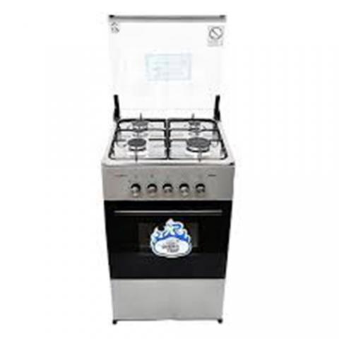 SCANFROST CK5400NG 4 BURNER GAS COOKER GREY,BLACK - deluxe.com.ng