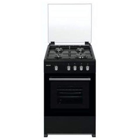 BRUHM 50*50, 4 Gas Cooker - Black | BGC-55401B - deluxe.com.ng