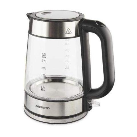 Ambiano Glass Kettle 2520 - 3000W Capacity 1.7 Litre (N) - deluxe.com.ng