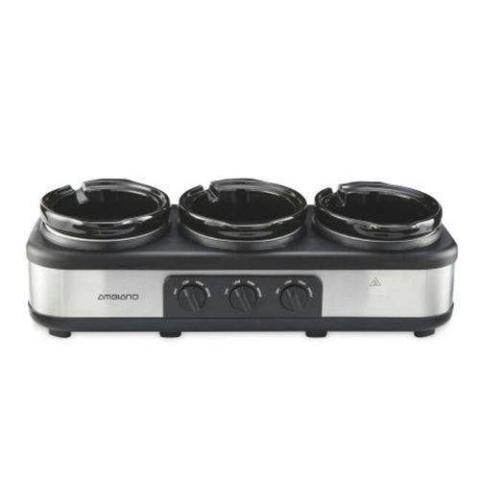 Ambiano Triple Pot Slow Cooker - 405W (N) - deluxe.com.ng