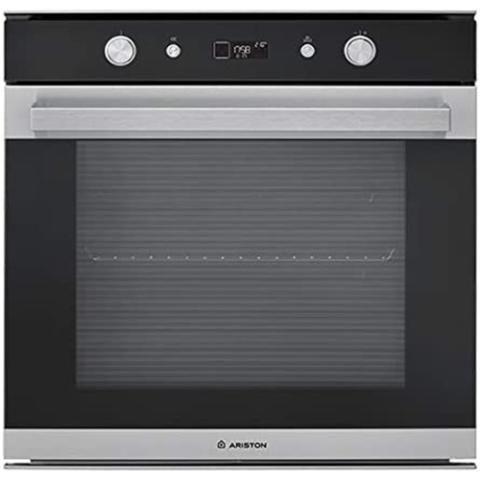 Ariston Oven | Class 7 Built-in oven 73 Litres, 60cm Inox Black glass - F 17864 SH IX A EX - deluxe.com.ng