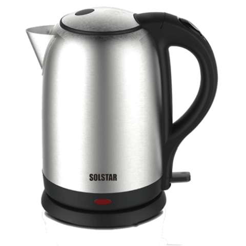 SOLSTAR 1.7 LITRE STAINLESS ELECTRIC JUG - KJ 1703 SINB SS - deluxe.com.ng