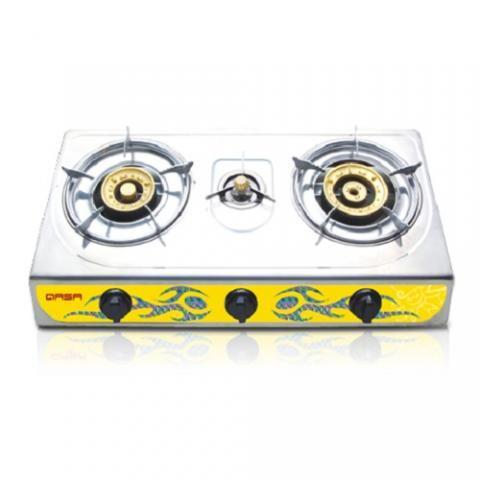 Qlink Gas Cooker QGC-3B  - deluxe.com.ng