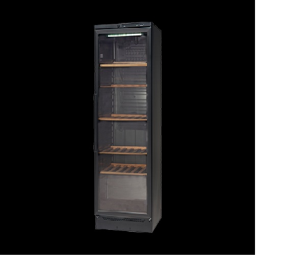 Vestfrost Display Refrigerator | VKG571 355 Litres 116 Bottles Capacity Upright Wine Chiller  - Black Finish - deluxe.com.ng